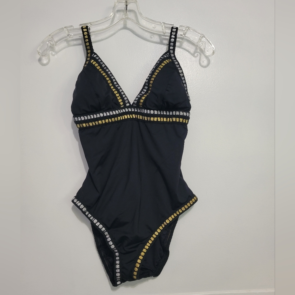 La Blanca Women's One Piece Swimsuit in Black Size 8 - Picture 2 of 10